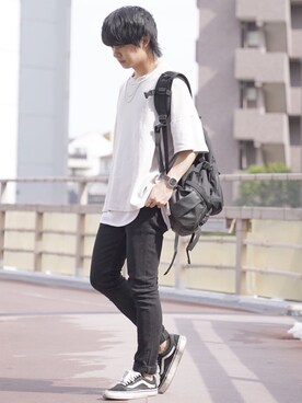 「Add+（アッド）のアイテム」を使った、ゆーすけさん（メンズ・165cm）の夏コーディネート