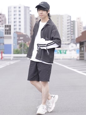 「韓国コーデ」｜「アイテム（チノパンツ）」を使った、ゆーすけさん（メンズ・165cm）の夏コーディネート