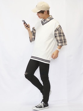 ゆーすけさん（メンズ・165cm）の夏コーディネート