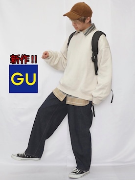 「ジーユーコーデ」｜「アイテム（その他）」を使った、ゆーすけさん（メンズ・165cm）の冬コーディネート