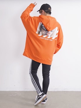 「G.O.C（ジーオーシー）のアイテム（パーカー）」を使った、ゆーすけさん（メンズ・165cm）の冬コーディネート