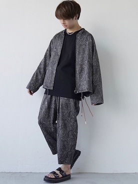 「MONKEY TIME（モンキータイム）のアイテム（ブルゾン）」を使った、ゆーすけさん（メンズ・165cm）の夏コーディネート