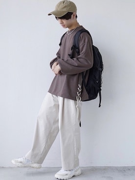 「FEKETE（フェケテ）のアイテム（帽子）」を使った、ゆーすけさん（メンズ・165cm）の秋コーディネート