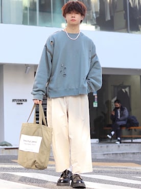 「yoke」｜「アイテム（その他）」を使った、ゆーすけさん（メンズ・165cm）の冬コーディネート