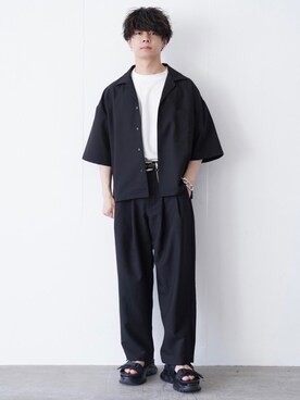 「セットアップコーデ」｜「アイテム（その他）」を使った、ゆーすけさん（メンズ・165cm）の春コーディネート