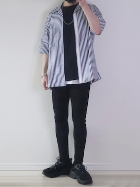 黒スキニー のメンズ人気ファッションコーディネート Wear