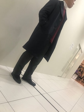 「友達」｜「アイテム（ジャケット/アウター）」を使った、ナマラズマさん（メンズ・174cm）の冬コーディネート