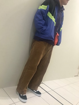 「JUNRED（ジュンレッド）のアイテム（ボディバッグ/ウエストポーチ）」を使った、ナマラズマさん（メンズ・174cm）の冬コーディネート