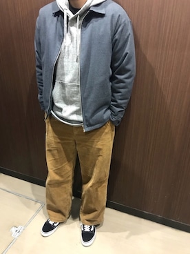 「アイテム（ブルゾン）」を使った、ナマラズマさん（メンズ・174cm・10代）の冬コーディネート