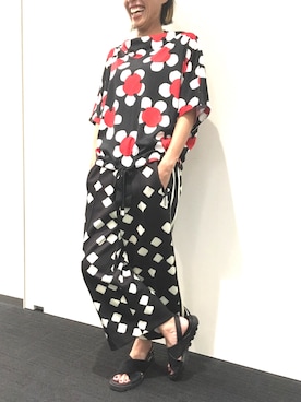 「Marc by Marc Jacobs（マークバイマークジェイコブス）のアイテム（シューズ）」を使った、coco😎さん（レディース・162cm）の夏コーディネート