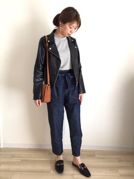 「ARROW（アロー）のアイテム（ジャケット/アウター）」を使った、yuiさん（レディース・160cm）の春コーディネート