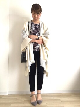 「リゾートスタイル」｜「アイテム（その他アウター）」を使った、yuiさん（レディース・160cm）の春コーディネート