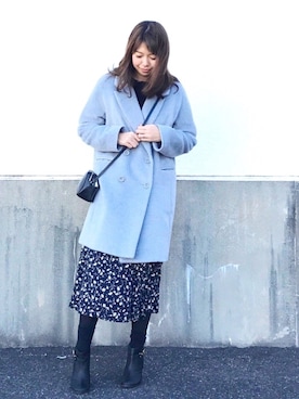 「AVAN LILY（アヴァンリリィ）のアイテム（その他アウター）」を使った、yuiさん（レディース・160cm）の冬コーディネート