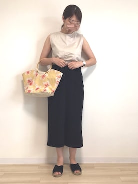「Doシンプル部」｜「アイテム（その他）」を使った、yuiさん（レディース・160cm）の夏コーディネート