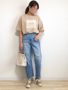 「Doシンプル部」｜「アイテム（その他）」を使った、yuiさん（レディース・160cm）の夏コーディネート