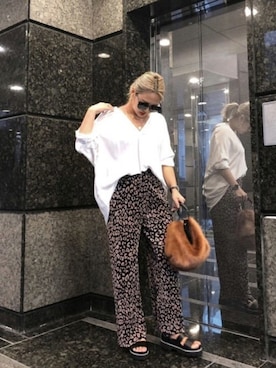 「ANAP（アナップ）のアイテム」を使った、SAKURAさん（レディース・156cm）の秋コーディネート