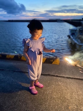 「ZARA KIDS」｜「アイテム（サロペット/オーバーオール）」を使った、kaedeさん（キッズ・100cm）の冬コーディネート