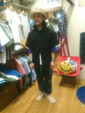 「BURLAP OUTFITTER（バーラップアウトフィッター）のアイテム」を使った、atsushiさん（メンズ・172cm）の春コーディネート