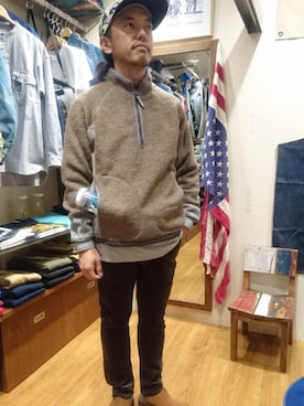 「and wander（アンドワンダー）のアイテム」を使った、atsushiさん（メンズ・172cm）の秋コーディネート