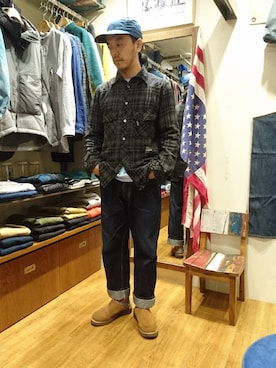 「and wander（アンドワンダー）のアイテム」を使った、atsushiさん（メンズ・172cm）の秋コーディネート