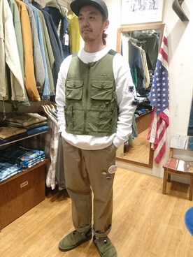 「BURLAP OUTFITTER（バーラップアウトフィッター）のアイテム」を使った、atsushiさん（メンズ・172cm）の冬コーディネート