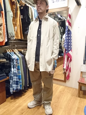 「beige」｜atsushiさん（メンズ・172cm）の春コーディネート