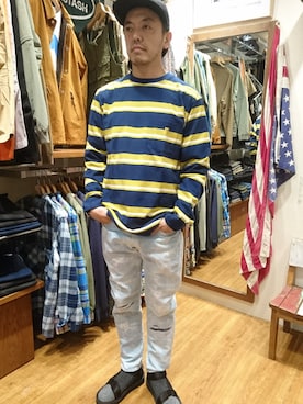 「90s」｜atsushiさん（メンズ・172cm）の春コーディネート