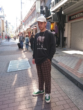「BEAVER上野」｜atsushiさん（メンズ・172cm）の秋コーディネート