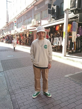 「beige」｜atsushiさん（メンズ・172cm）の秋コーディネート