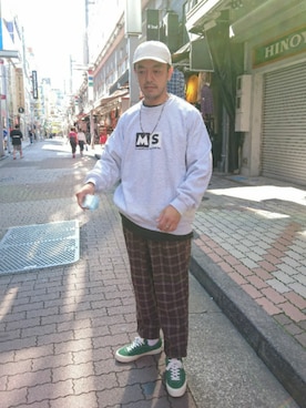 「BEAVER上野」｜atsushiさん（メンズ・172cm）の秋コーディネート