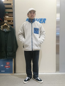 「MANASTASH（マナスタッシュ）のアイテム（ブルゾン）」を使った、atsushiさん（メンズ・172cm）の秋コーディネート