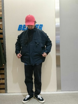 「WILD THINGS（ワイルドシングス）のアイテム（ブルゾン）」を使った、atsushiさん（メンズ・172cm）の冬コーディネート