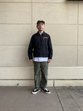 「schott（ショット）のSchott/ショット/ARMY FATIGUE PANTS/アーミー ファティーグ パンツ（その他パンツ）」を使った、atsushiさん（メンズ・172cm）の春コーディネート