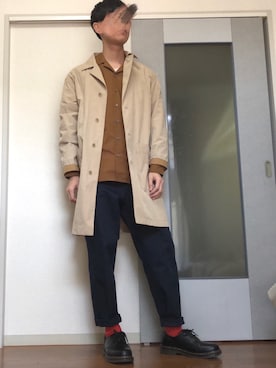 「着まわしコーデ」｜「アイテム（ジャケット/アウター）」を使った、motchieさん（メンズ・176cm）の春コーディネート