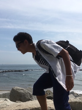 「DC（ディーシー）のアイテム（バッグ）」を使った、zaki- JSBさん（メンズ・167cm）の冬コーディネート