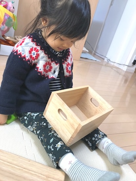 「プチバトー×プチバトー」｜yさん（キッズ・80cm）の冬コーディネート