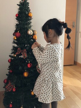 Petit Bateau プチバトー の チュビックキルティングプリントワンピース ワンピース Wear