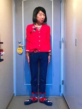 「SHIPS KIDS（シップスキッズ）のアイテム（その他アウター）」を使った、Misono Moriyamaさん（レディース・161cm）の春コーディネート