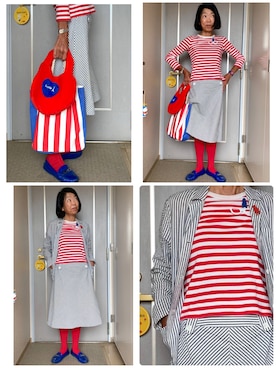 「Curly Collection（カーリーコレクション）のアイテム」を使った、Misono Moriyamaさん（レディース・161cm）の夏コーディネート