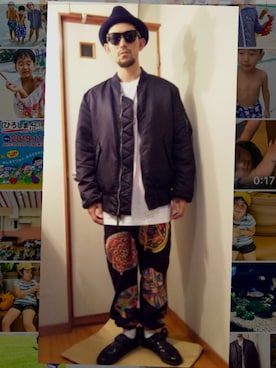 「PHENOMENON（フェノメノン）のアイテム（パンツ）」を使った、よしべぇさん（メンズ・167cm）の秋コーディネート