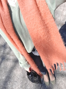 「Eddie Bauer（エディーバウアー）のアイテム（ニット/セーター）」を使った、Aykさん（レディース・168cm）の冬コーディネート