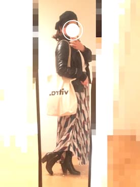 「URBAN RESEARCH ROSSO WOMEN（アーバンリサーチ　ロッソ）のアイテム（ブルゾン）」を使った、Chayaさん（レディース・160cm）の冬コーディネート