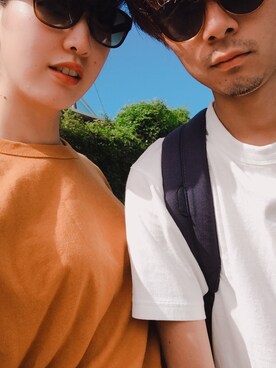 「UNIQLO（ユニクロ）のアイテム（Tシャツ/カットソー、その他）」を使った、たに なおさん（レディース）の冬コーディネート