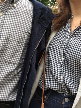 「UNIQLO（ユニクロ）のアイテム（シャツ/ブラウス、その他）」を使った、たに なおさん（レディース）の冬コーディネート