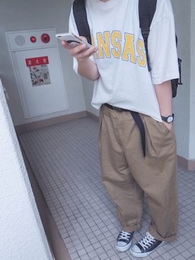 「ゆるずる」｜Cさん（レディース・163cm）の夏コーディネート