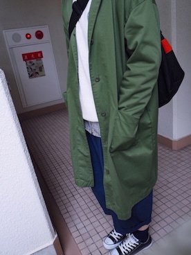 「みどり」｜「アイテム（その他アウター）」を使った、Cさん（レディース・162cm）の春コーディネート
