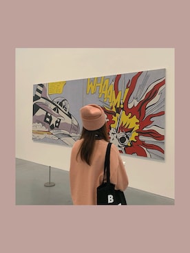 「Acne Studios（アクネストゥディオズ）のアイテム（ニットキャップ/ビーニー、ピンク系）」を使った、Aunumaさん（レディース・163cm）の秋コーディネート