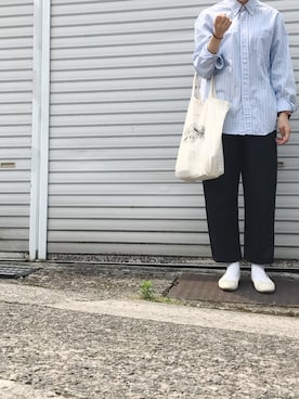 「Hands of creation（ハンズオブクリエイション）のアイテム（パンツ）」を使った、aki◎.＊さん（レディース・158cm）の夏コーディネート