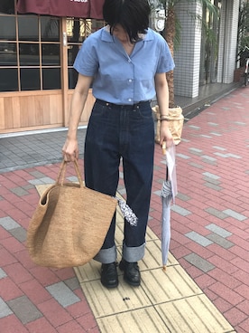 「Sans Arcidet（サンアルシデ）のアイテム」を使った、aki◎.＊さん（レディース・158cm）の夏コーディネート