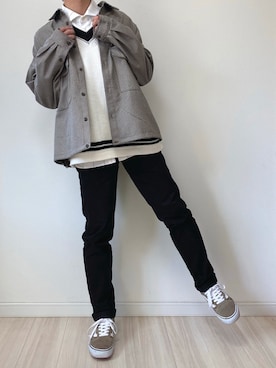 「SUGGESTION（サジェッション）のアイテム（ジャケット/アウター）」を使った、まさん（メンズ・170cm）の春コーディネート